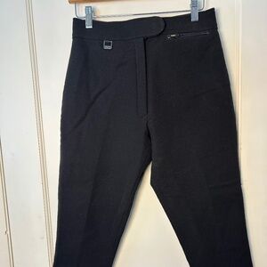 FERA Womens Ski Stirrup leggings, black Size 12R wool/nylon/spandex outdoor